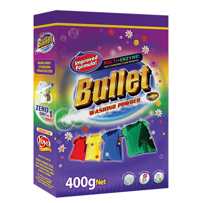 Bullet detergent powder