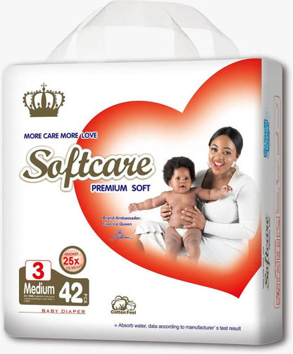 Soft care diapers