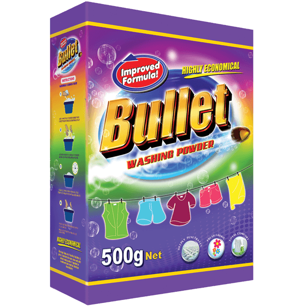 Bullet detergent powder