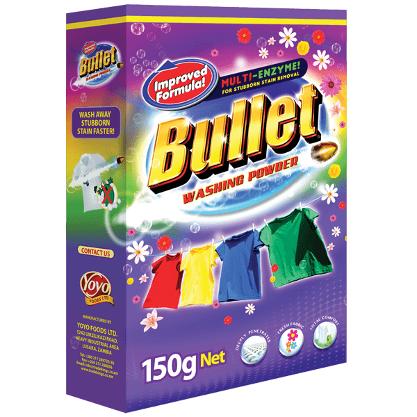 Bullet detergent powder